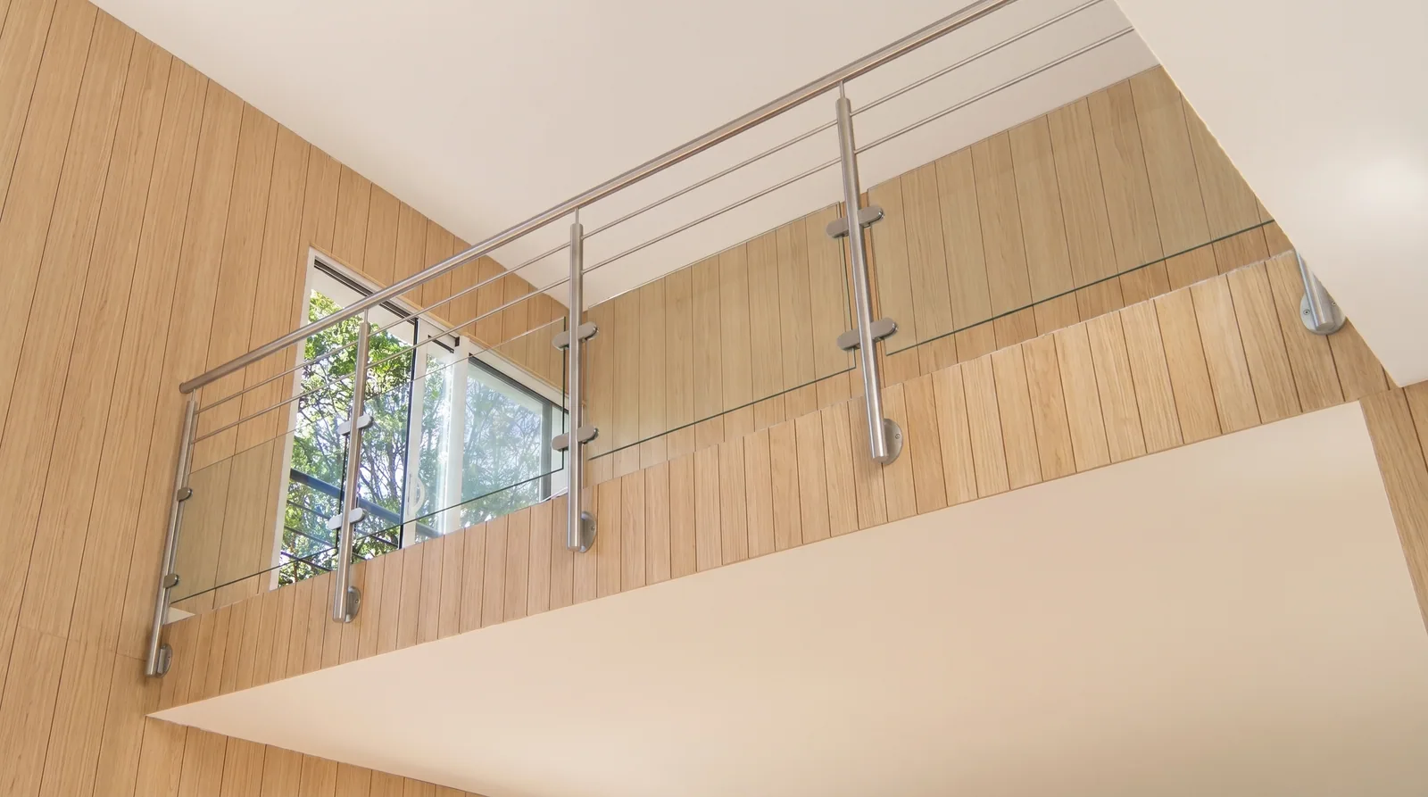 Garde-corps mezzanine barres inox Île-de-France